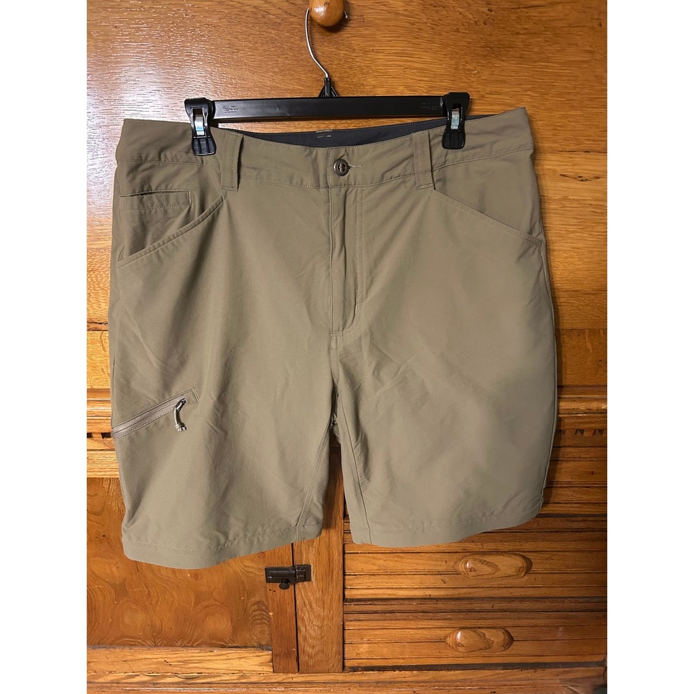 Patagonia Quandary Shorts Mens 36 Khaki Tan Hiking Trekking Outdoor Tech Granola